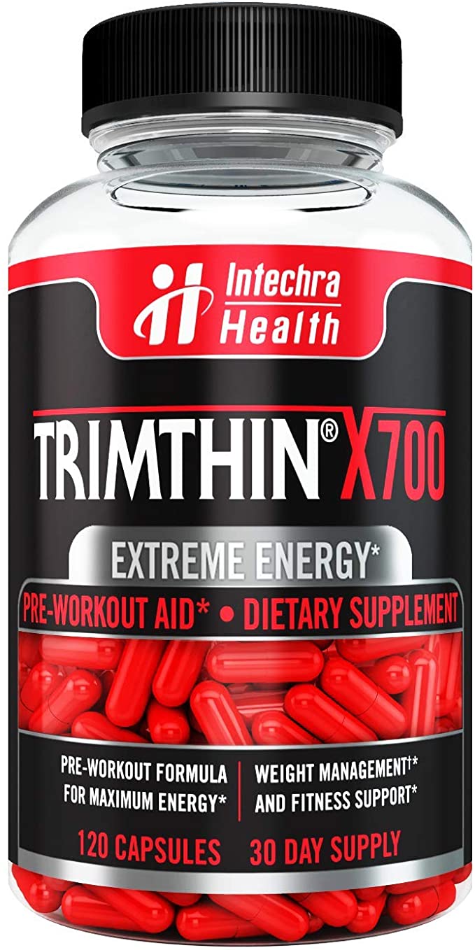 TRIMTHIN X700 THERMOGENIC DIET PILLS WITH MAXIMUM ENERGY 120 CAPSULES