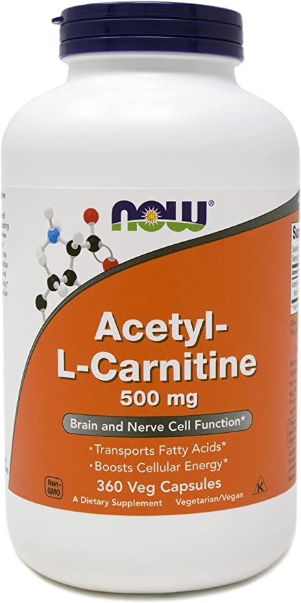MAINTENANT LES ALIMENTS ACETYLLCARNITINE ACL 500 MG CAPSULES 360 VEG